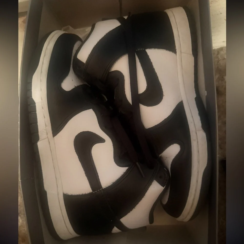Nike Women's High-Top Sneakers in Black & White